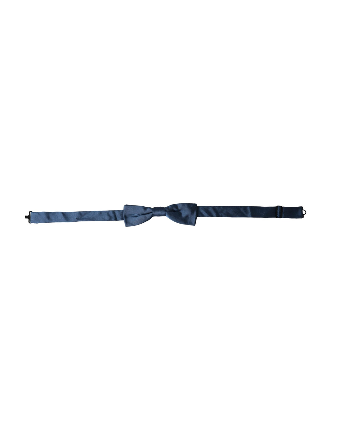 Men’s Dolce &amp; Gabbana Blue Satin Silk Adjustable Neck Men Bow Tie