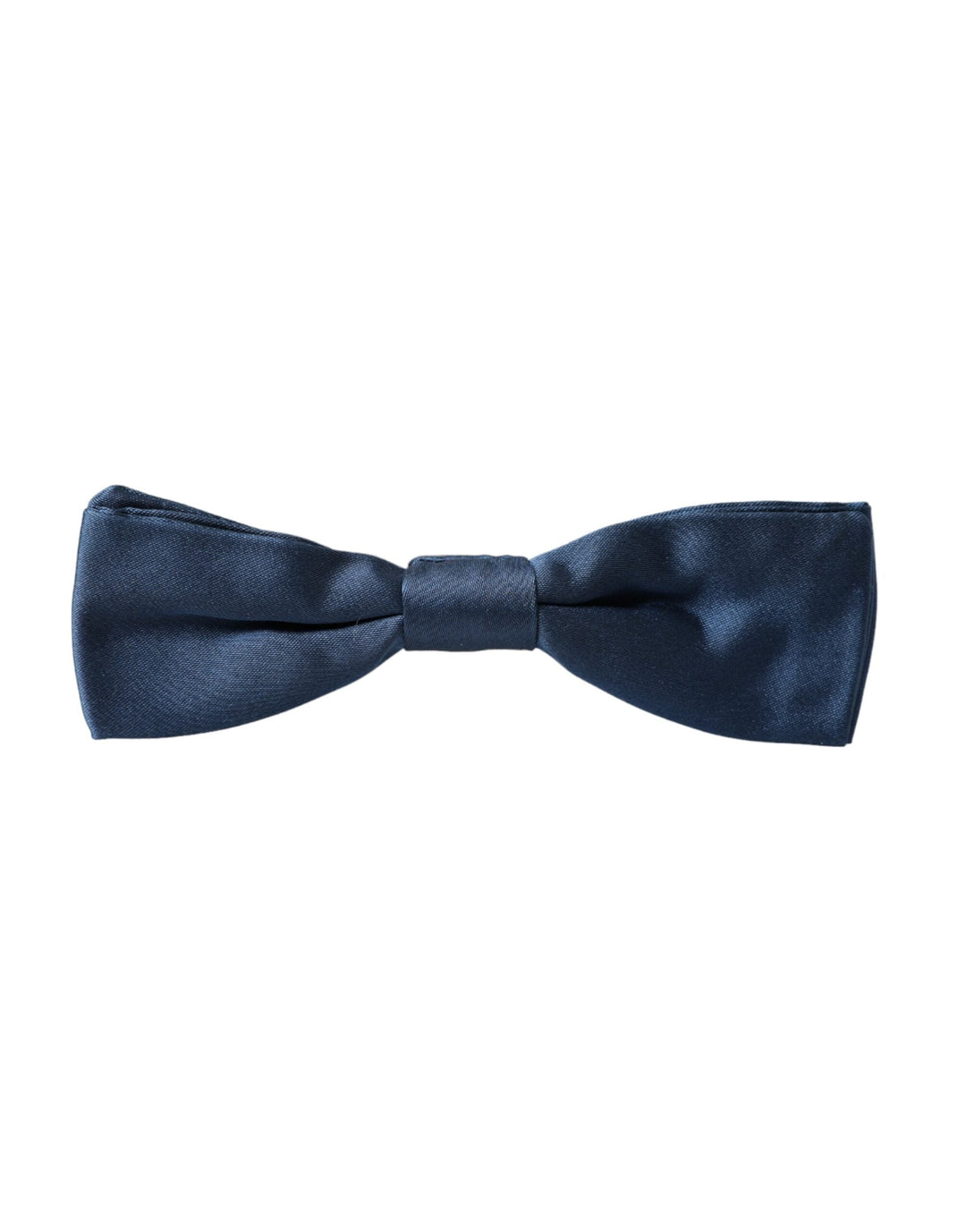 Men’s Dolce &amp; Gabbana Blue Satin Silk Adjustable Neck Men Bow Tie