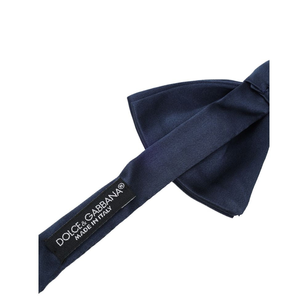 Men’s Dolce &amp; Gabbana Blue Silk Bowtie