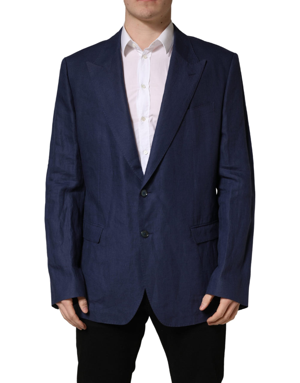 Men’s Dolce & Gabbana Blue Single Breasted 2 Button Suit Jacket