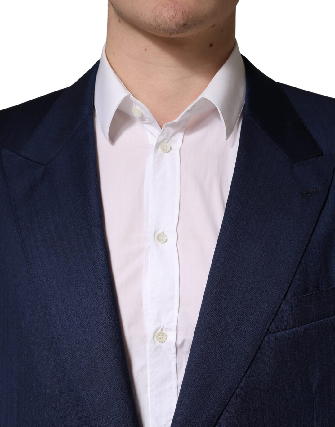 Men’s Dolce &amp; Gabbana Blue Single Breasted 2 Button Suit Jacket
