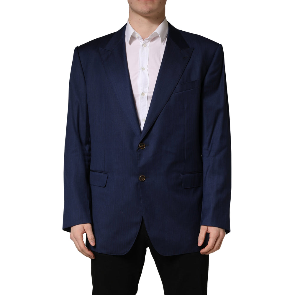 Men’s Dolce & Gabbana Blue Single Breasted 2 Button Suit Jacket