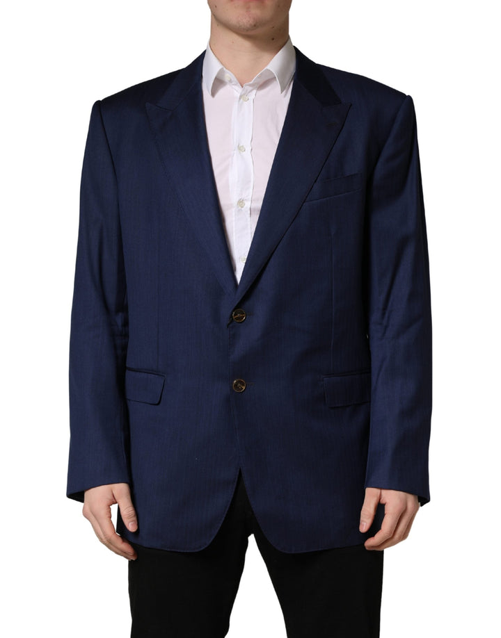Men’s Dolce &amp; Gabbana Blue Single Breasted 2 Button Suit Jacket