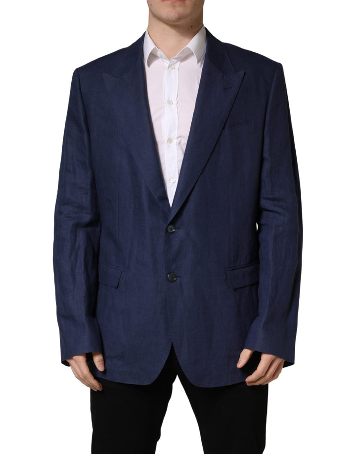 Men’s Dolce &amp; Gabbana Blue Single Breasted 2 Button Suit Jacket
