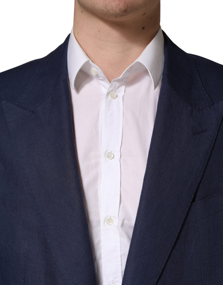 Men’s Dolce &amp; Gabbana Blue Single Breasted 2 Button Suit Jacket