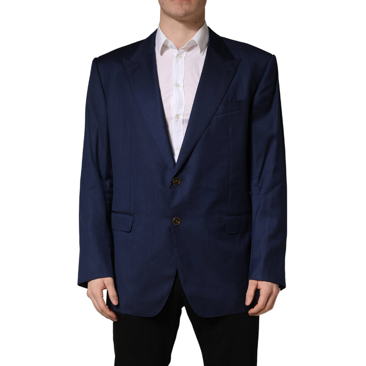 Men’s Dolce &amp; Gabbana Blue Single Breasted 2 Button Suit Jacket