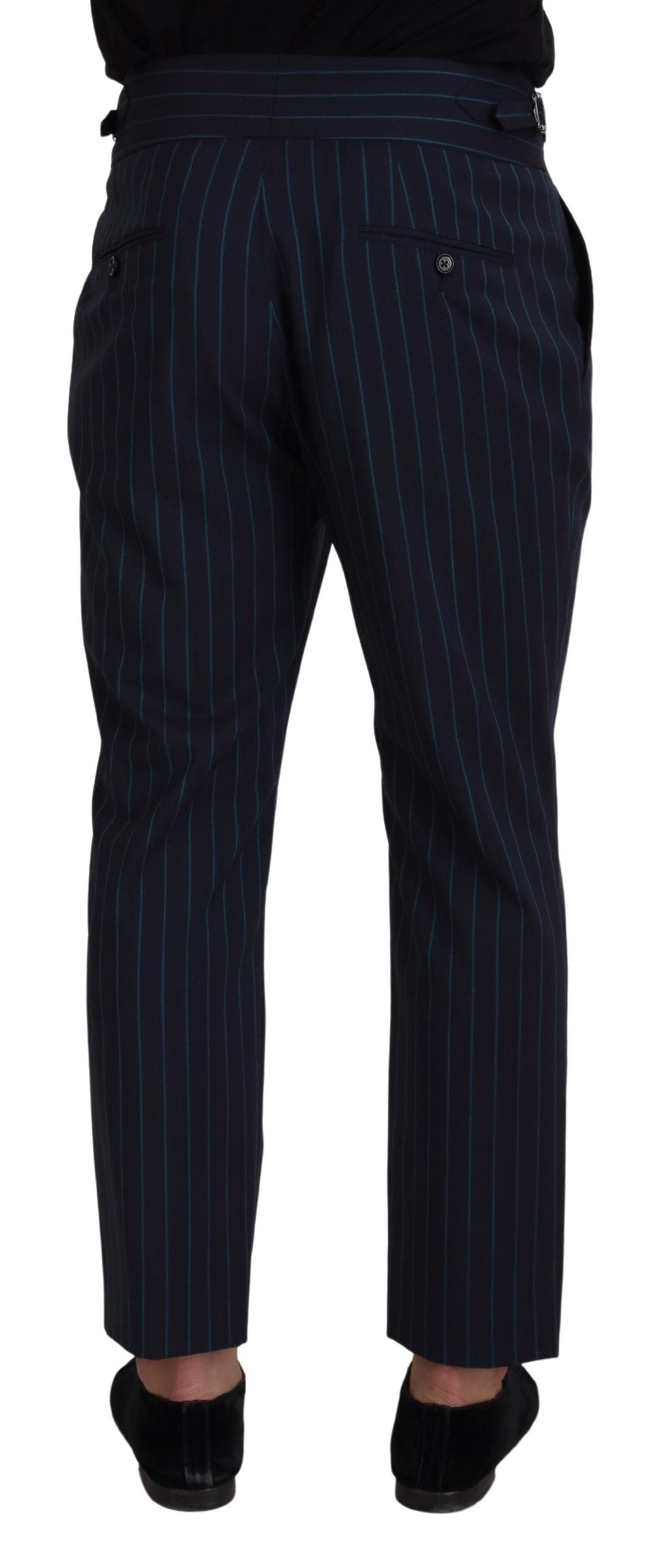 Men’s Dolce &amp; Gabbana Blue Striped Men Formal Pants