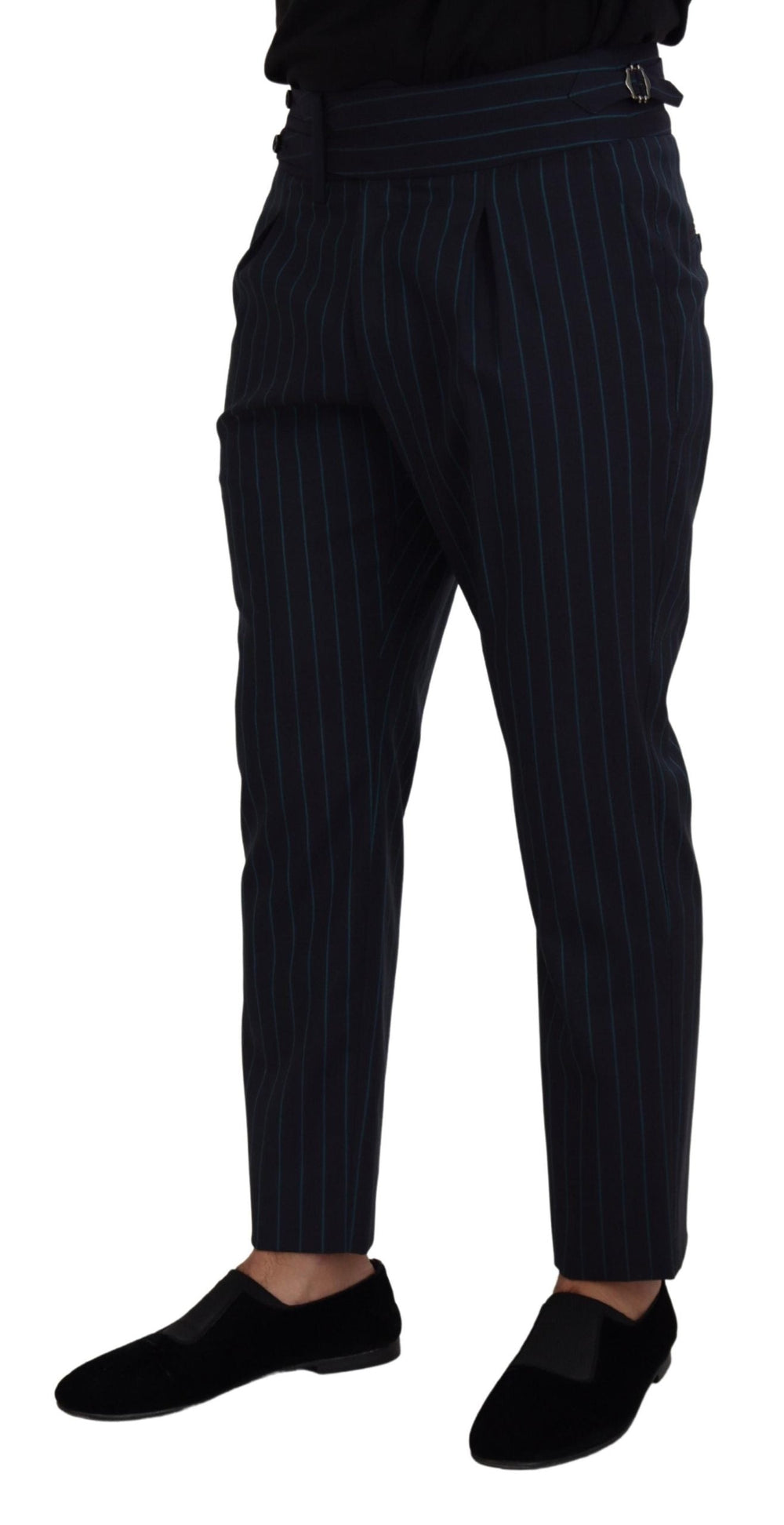 Men’s Dolce & Gabbana Blue Striped Men Formal Pants