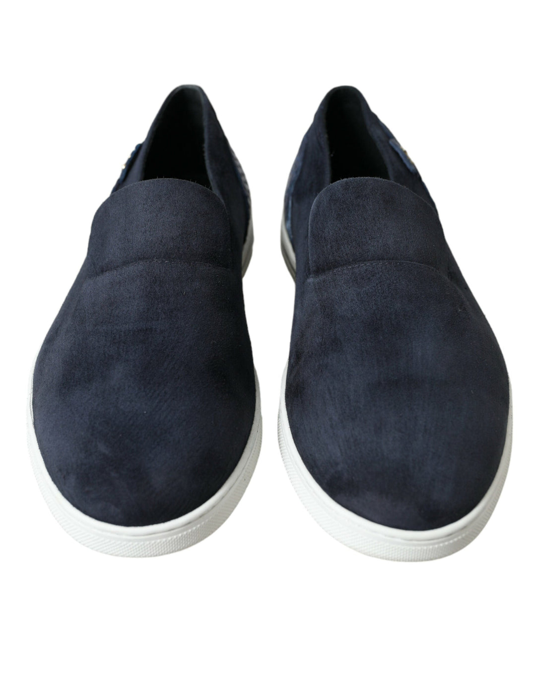 Men’s Dolce & Gabbana Blue Suede Caiman Loafers Saint Tropez Shoes