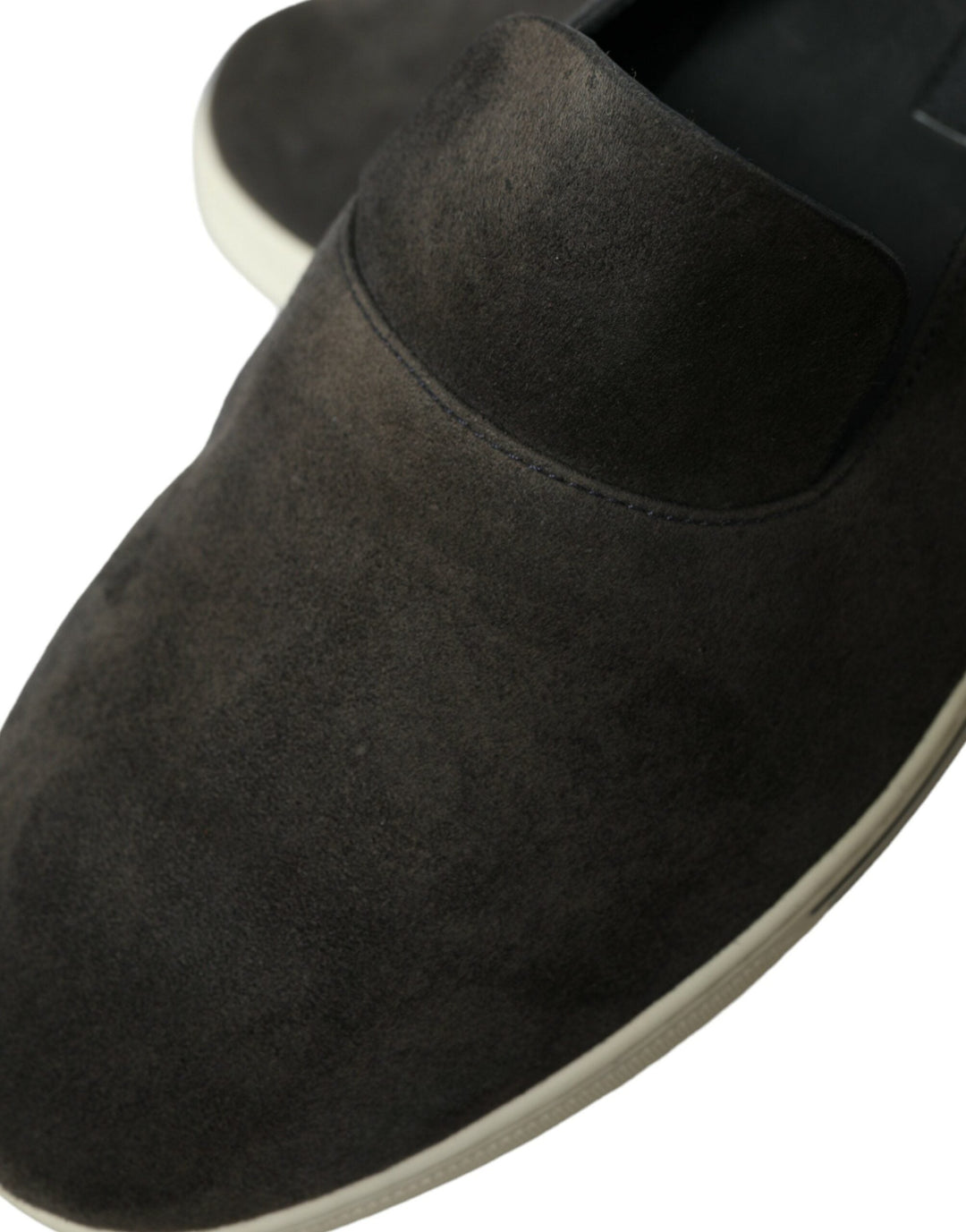 Men’s Dolce &amp; Gabbana Blue Suede Caiman Men Loafers Slippers Shoes
