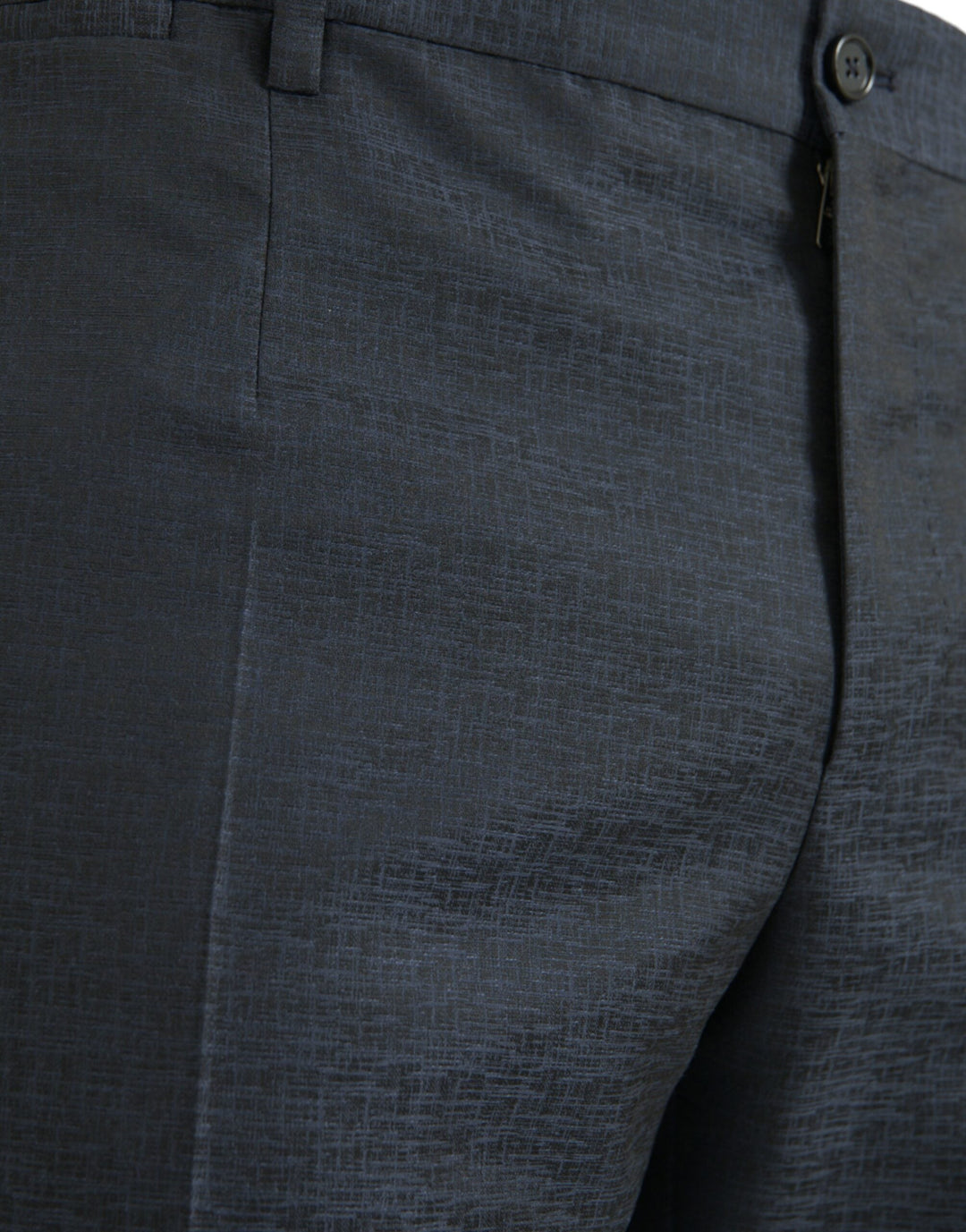 Men’s Dolce &amp; Gabbana Blue Wool Men Skinny Dress Pants