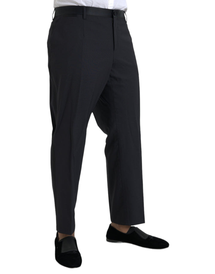 Men’s Dolce &amp; Gabbana Blue Wool Men Skinny Dress Pants