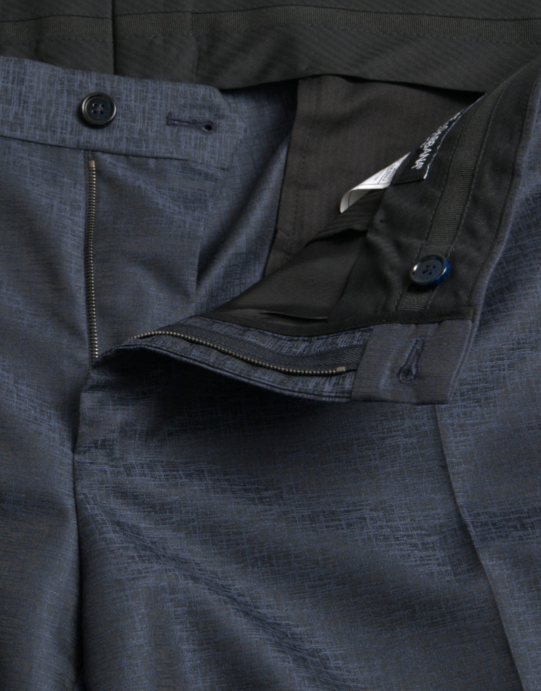 Men’s Dolce &amp; Gabbana Blue Wool Men Skinny Dress Pants