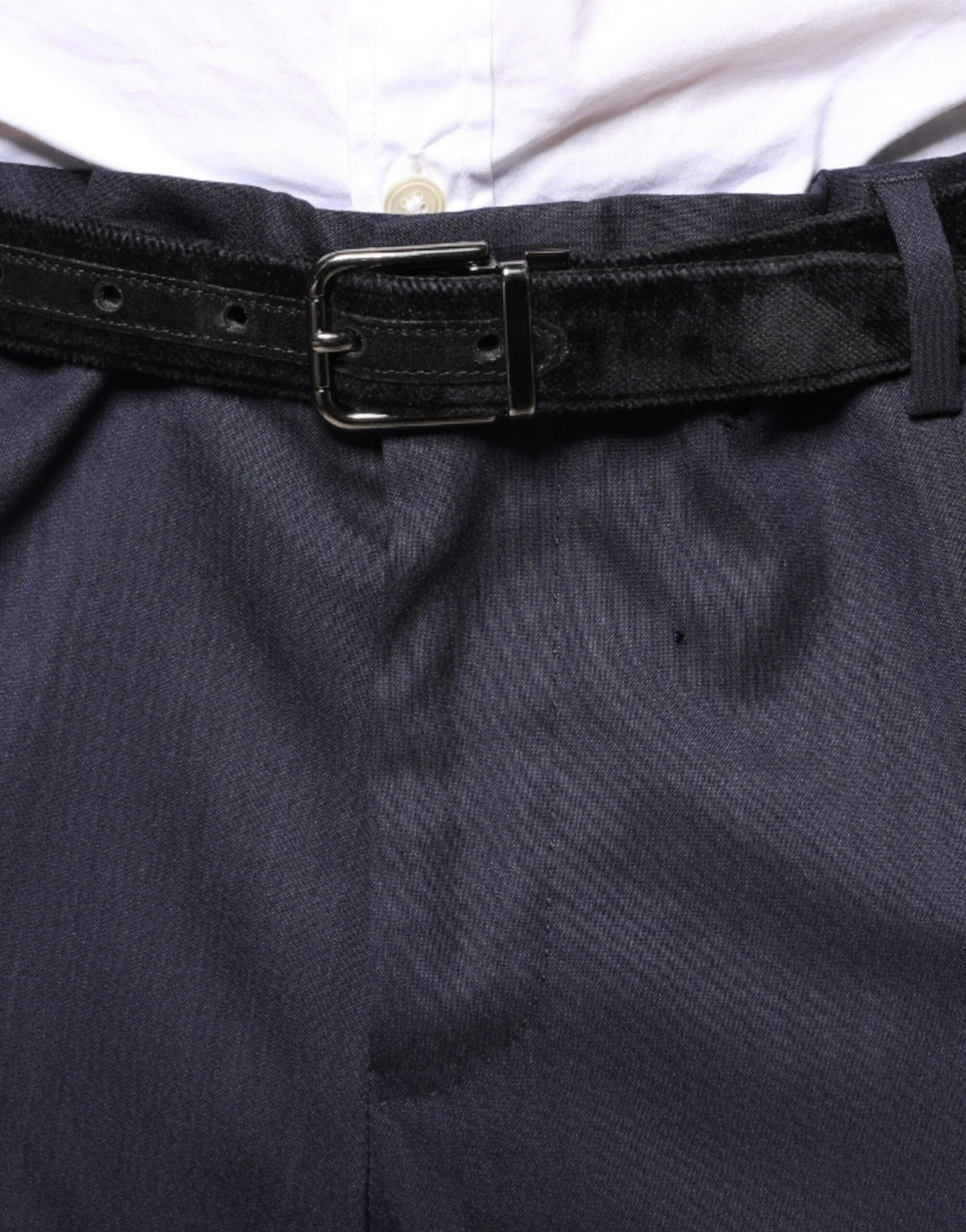 Men’s Dolce &amp; Gabbana Blue Wool Skinny Formal Dress Pants