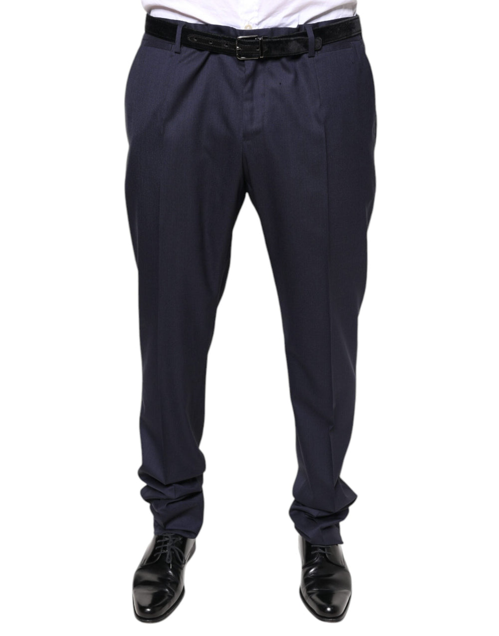Men’s Dolce & Gabbana Blue Wool Skinny Formal Dress Pants