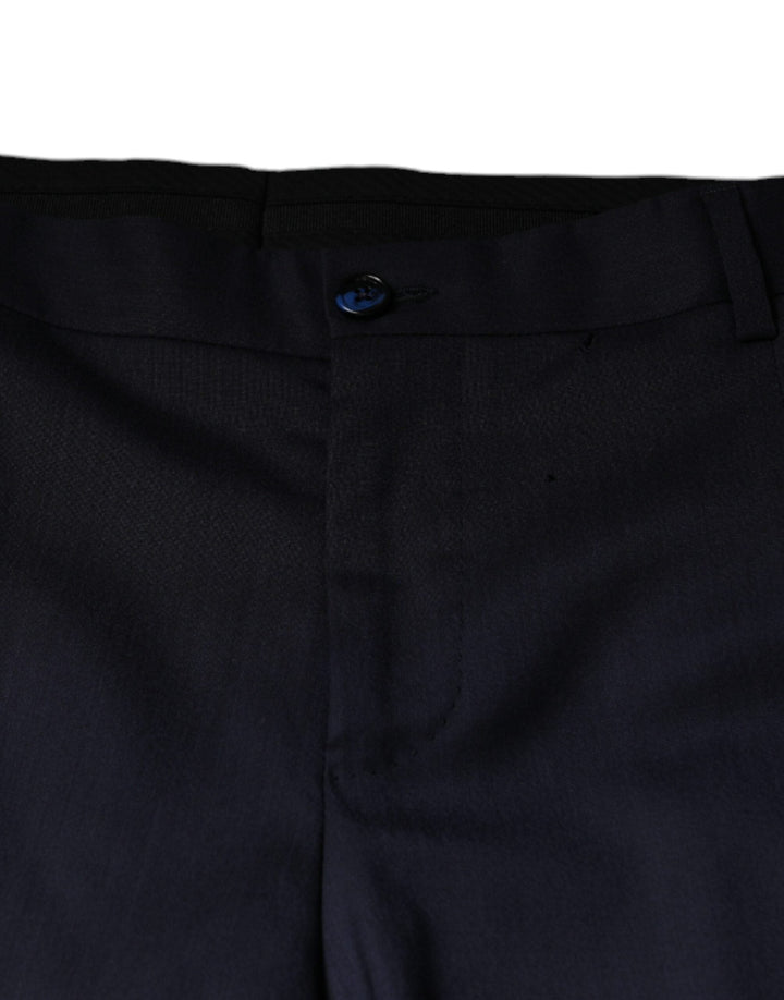 Men’s Dolce &amp; Gabbana Blue Wool Skinny Formal Dress Pants