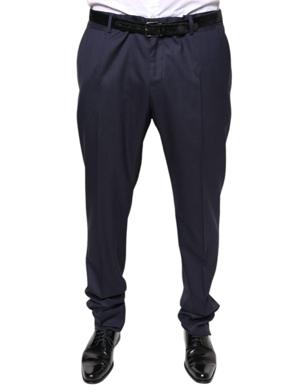 Men’s Dolce & Gabbana Blue Wool Skinny Formal Dress Pants