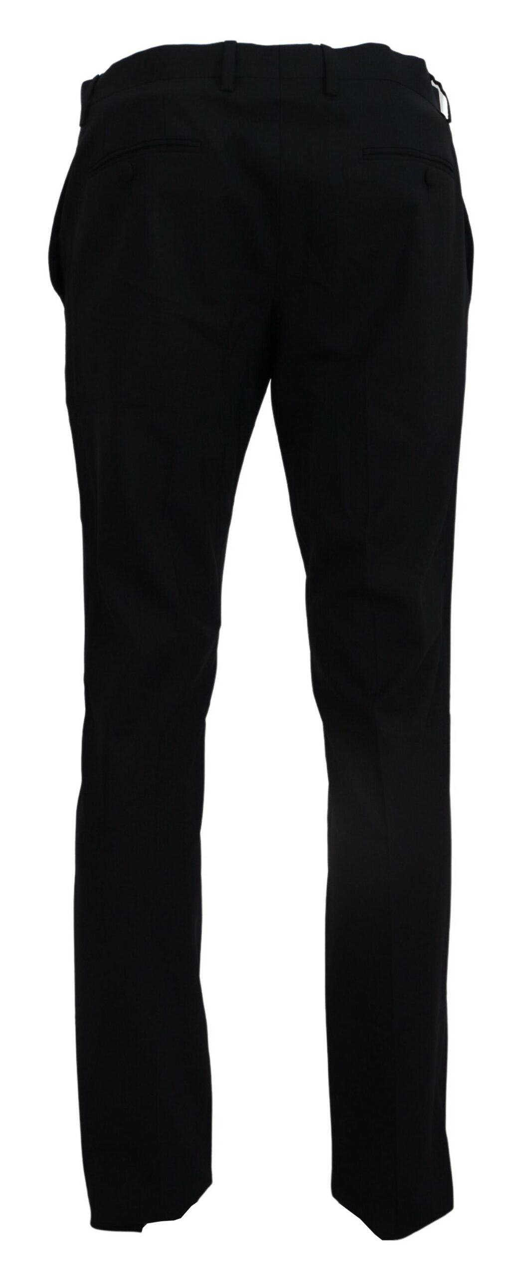 Men’s Dolce &amp; Gabbana Blue Wool Stretch Dress Formal Slim Fit Pant