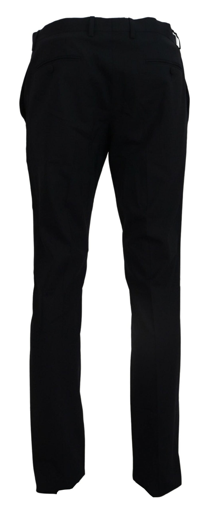 Men’s Dolce &amp; Gabbana Blue Wool Stretch Dress Formal Slim Fit Pant