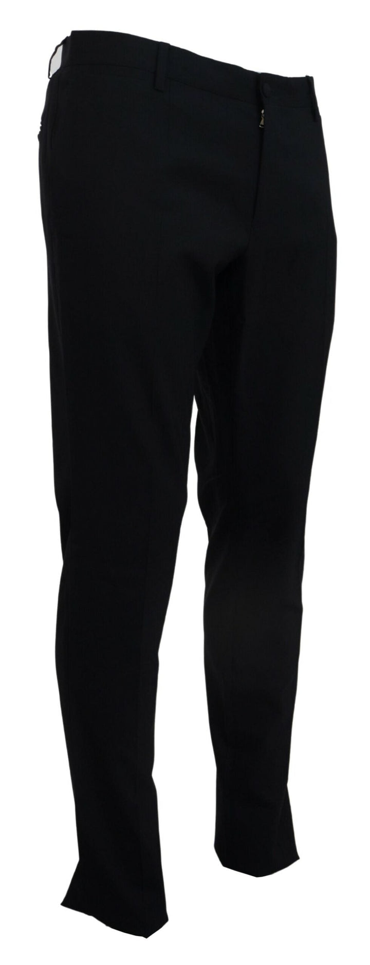 Men’s Dolce &amp; Gabbana Blue Wool Stretch Dress Formal Slim Fit Pant