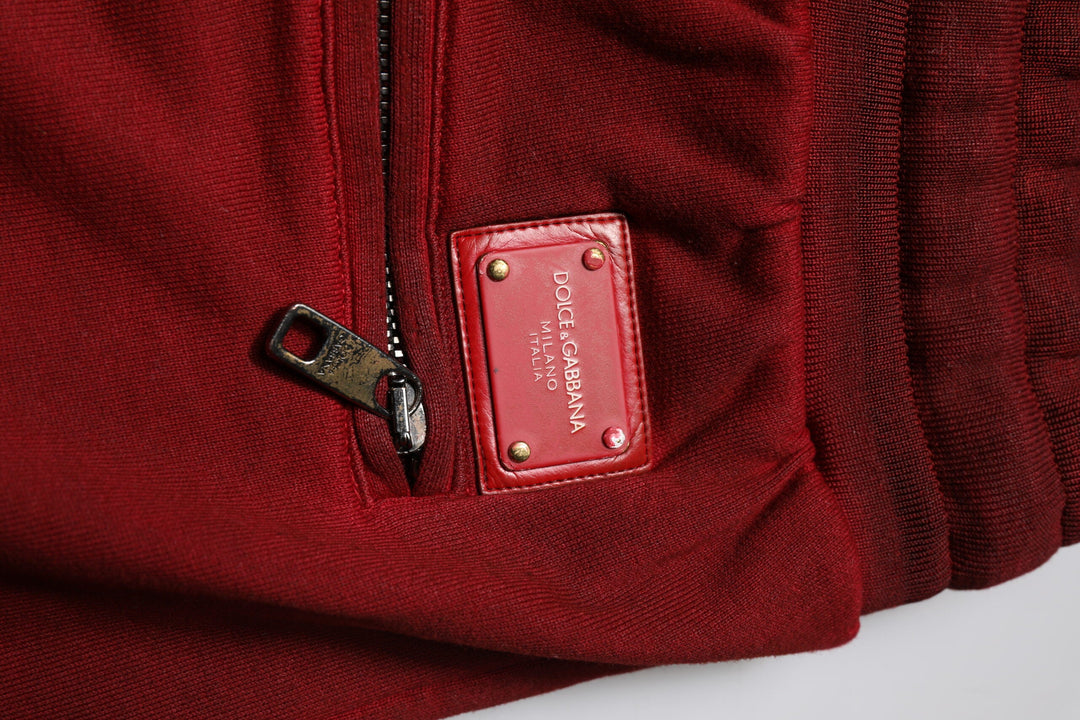 Men’s Dolce &amp; Gabbana Bordeaux Cotton Bermuda Men Sweatshorts Shorts