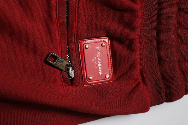 Men’s Dolce &amp; Gabbana Bordeaux Cotton Bermuda Men Sweatshorts Shorts