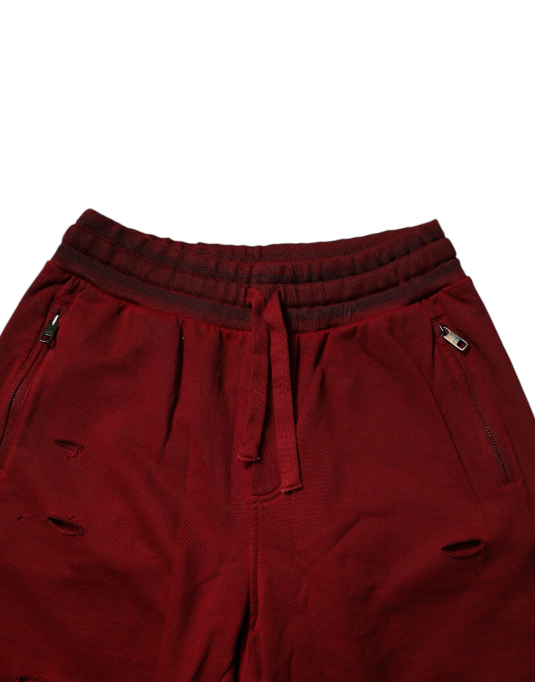 Men’s Dolce &amp; Gabbana Bordeaux Cotton Bermuda Men Sweatshorts Shorts