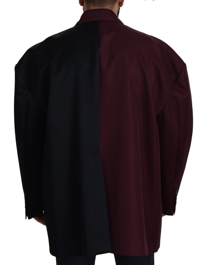 Men’s Dolce &amp; Gabbana Bordeaux Polyester Double Breasted Jacket