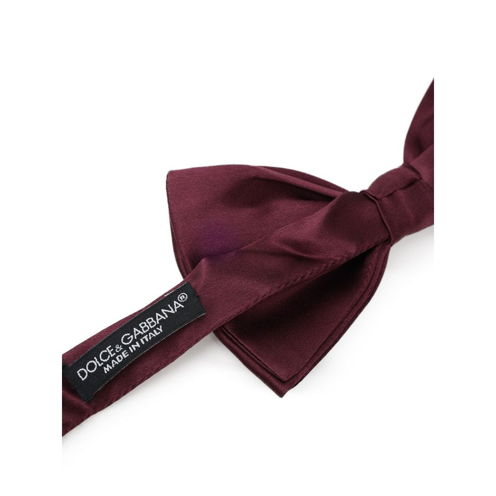 Men’s Dolce &amp; Gabbana Bordeaux Silk Bowtie