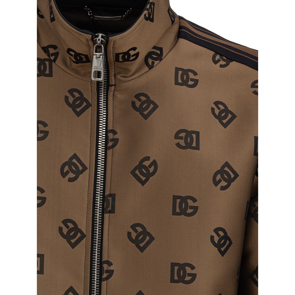 Men’s Dolce &amp; Gabbana Bronze Polyester Shell Jacket