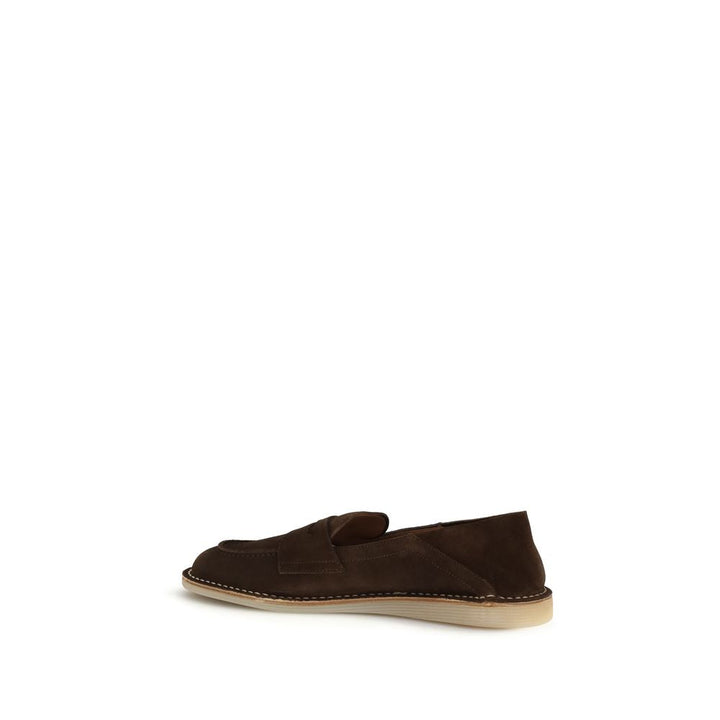 Men’s Dolce &amp; Gabbana Brown Calf Leather Bos Taurus Slip-on Loafers