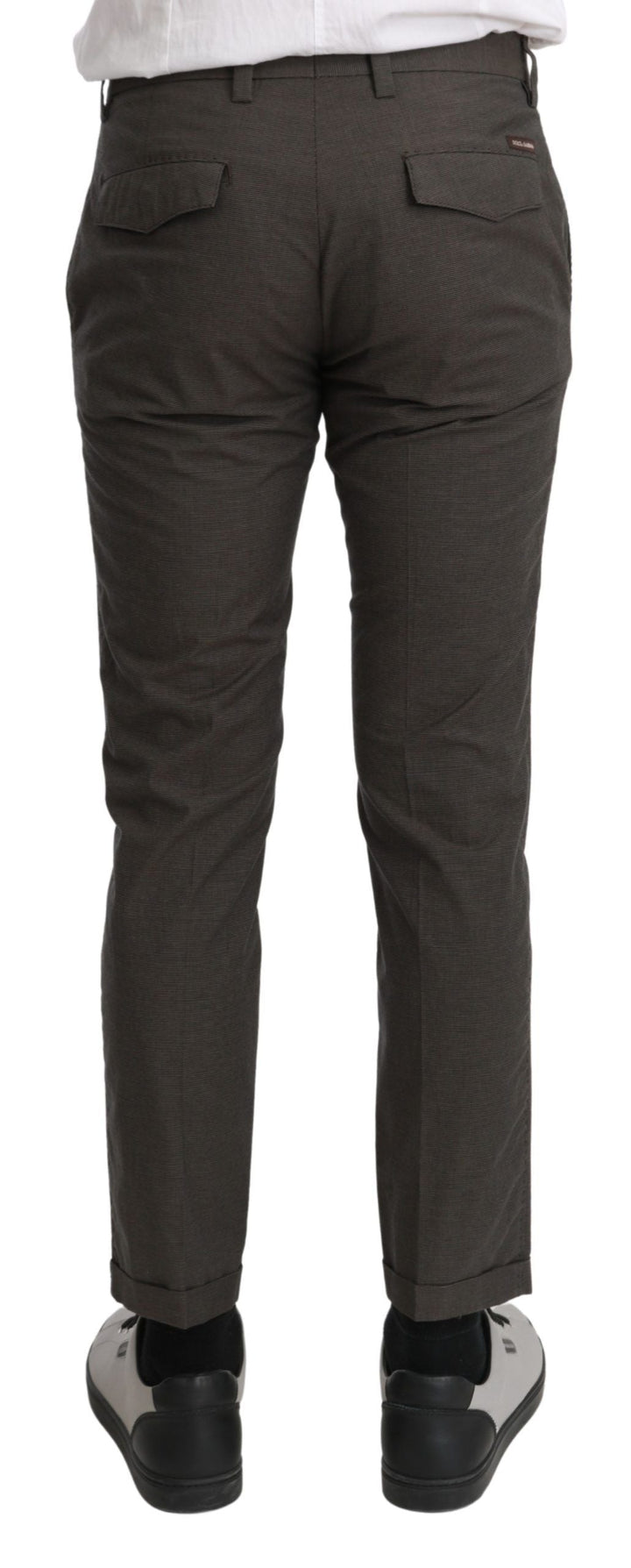 Men’s Dolce &amp; Gabbana Brown Casual Mens Trouser 100% Cotton Pants