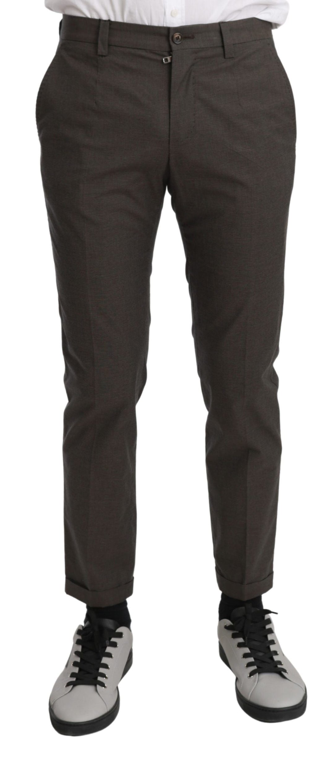 Men’s Dolce &amp; Gabbana Brown Casual Mens Trouser 100% Cotton Pants