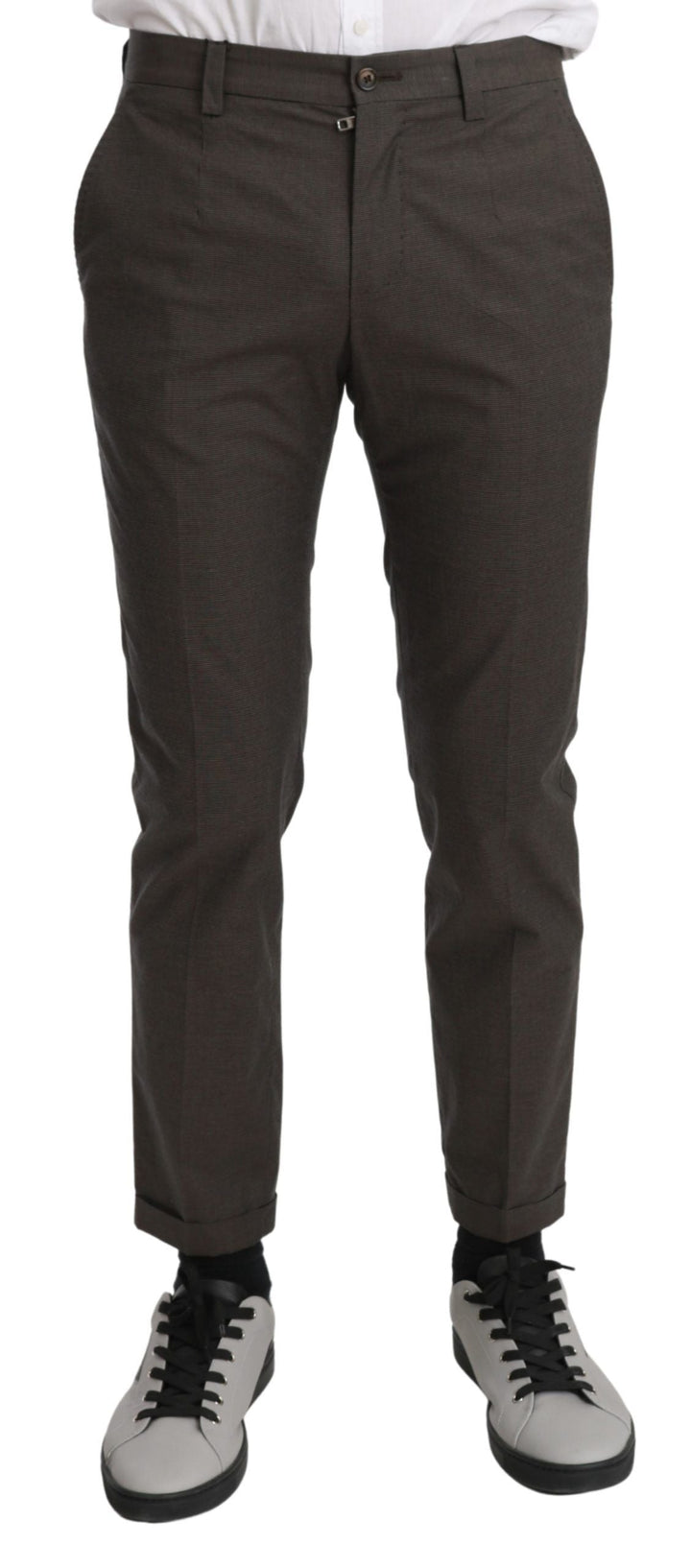 Men’s Dolce &amp; Gabbana Brown Casual Mens Trouser 100% Cotton Pants