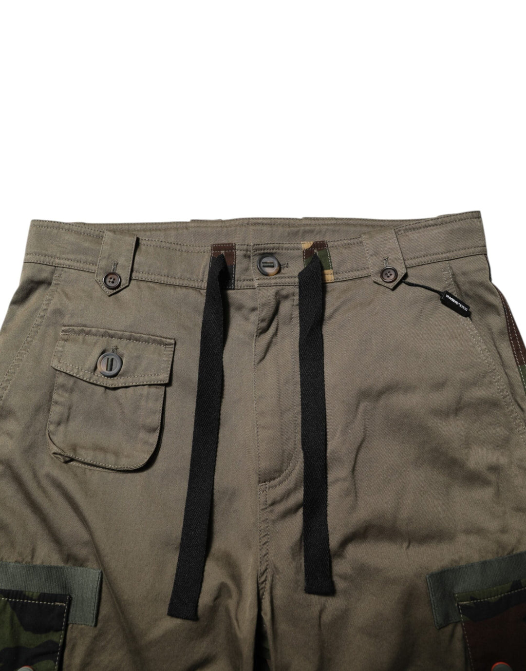 Men’s Dolce &amp; Gabbana Brown Cotton Camouflage Cargo Pants