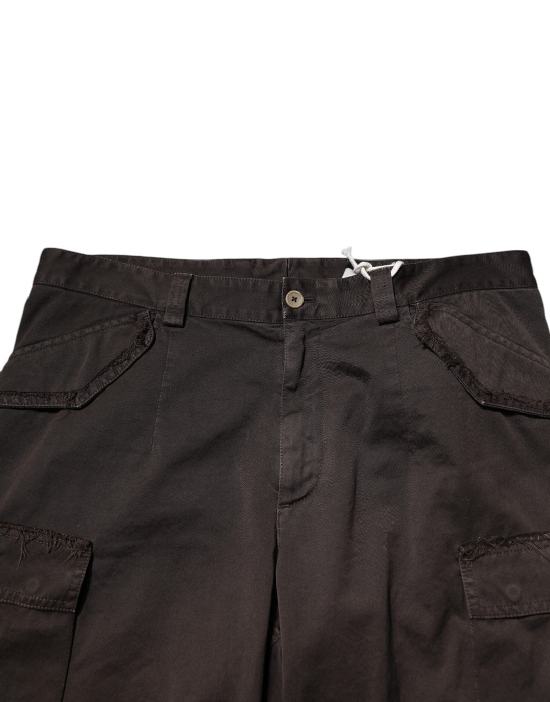 Men’s Dolce &amp; Gabbana Brown Cotton Stretch Cargo Men Trouser Pants