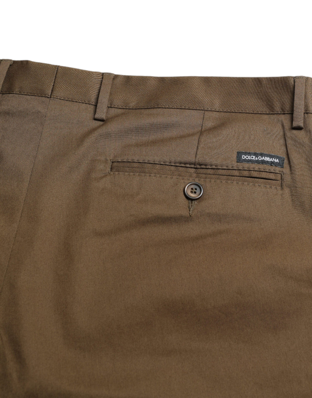 Men’s Dolce &amp; Gabbana Brown Cotton Stretch Men Bermuda Shorts