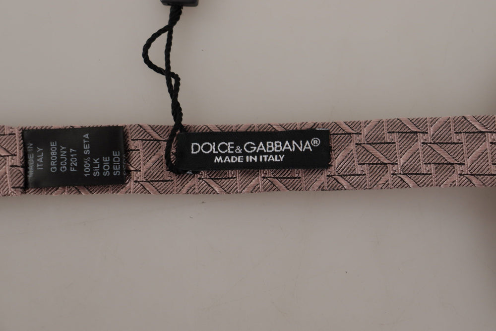 Men’s Dolce & Gabbana Brown Fantasy Print Adjustable Neck Papillon Bow Tie