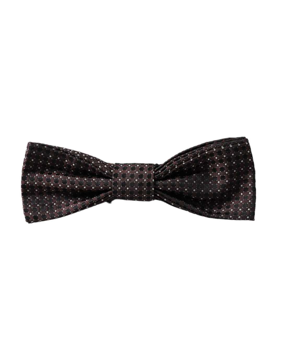 Men’s Dolce &amp; Gabbana Brown Fantasy Silk Adjustable Neck Men Papillon Bow Tie