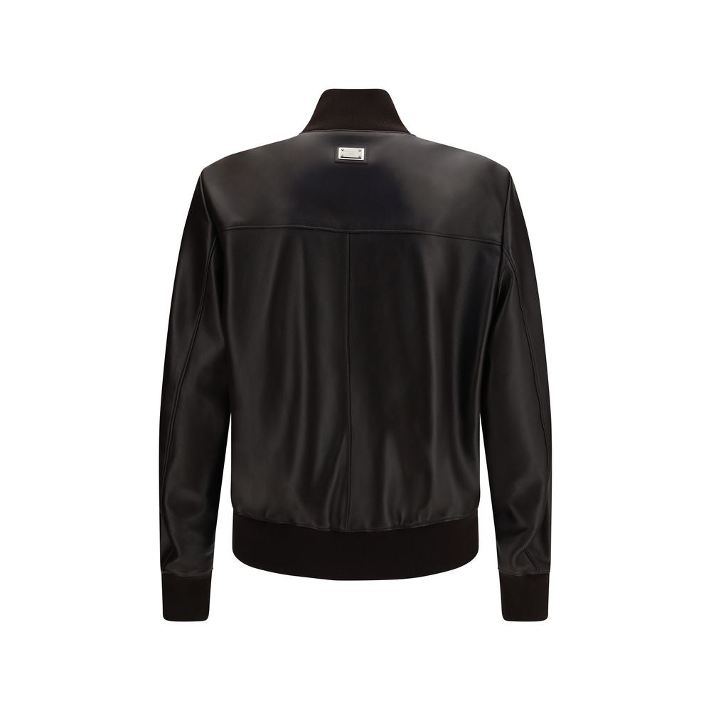 Men’s Dolce &amp; Gabbana Brown Lamb Ovis Aries Bomber