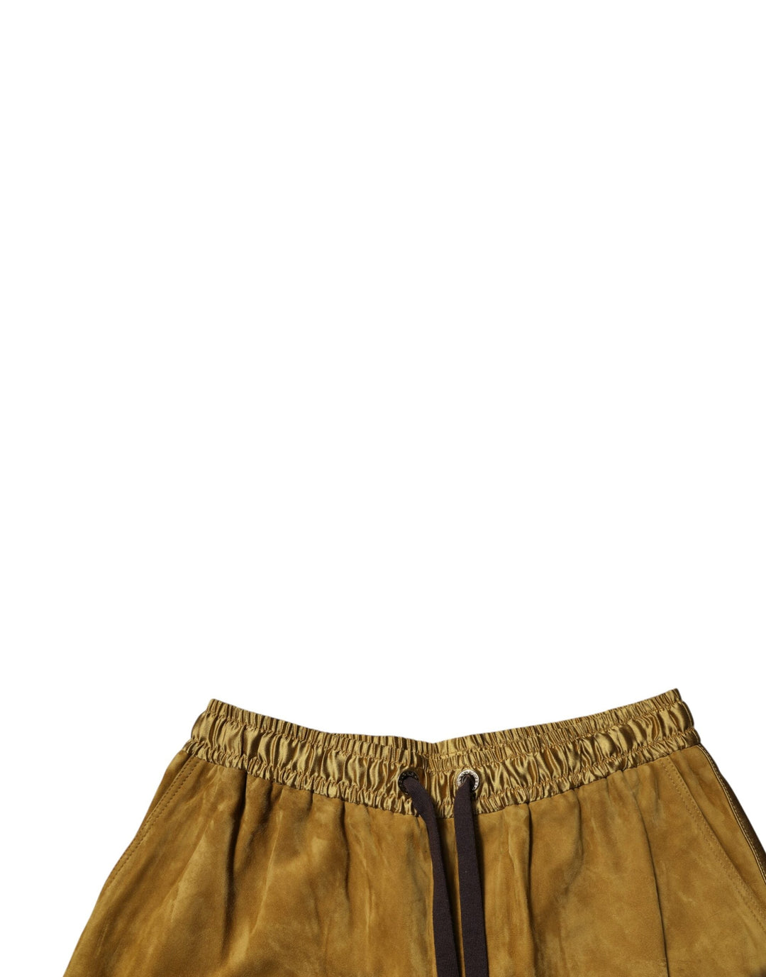 Men’s Dolce &amp; Gabbana Brown Lambskin Suede Men Bermuda Shorts