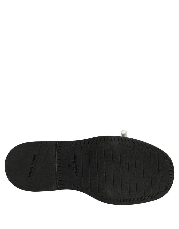 Men’s Dolce &amp; Gabbana Brown Leather Slip on Flat Sandals Men Shoes