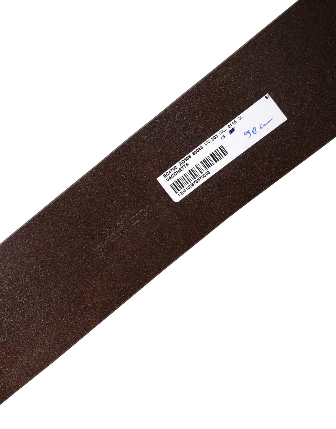 Dolce &amp; Gabbana Brown Leather Wide Waist Metal Round Belt