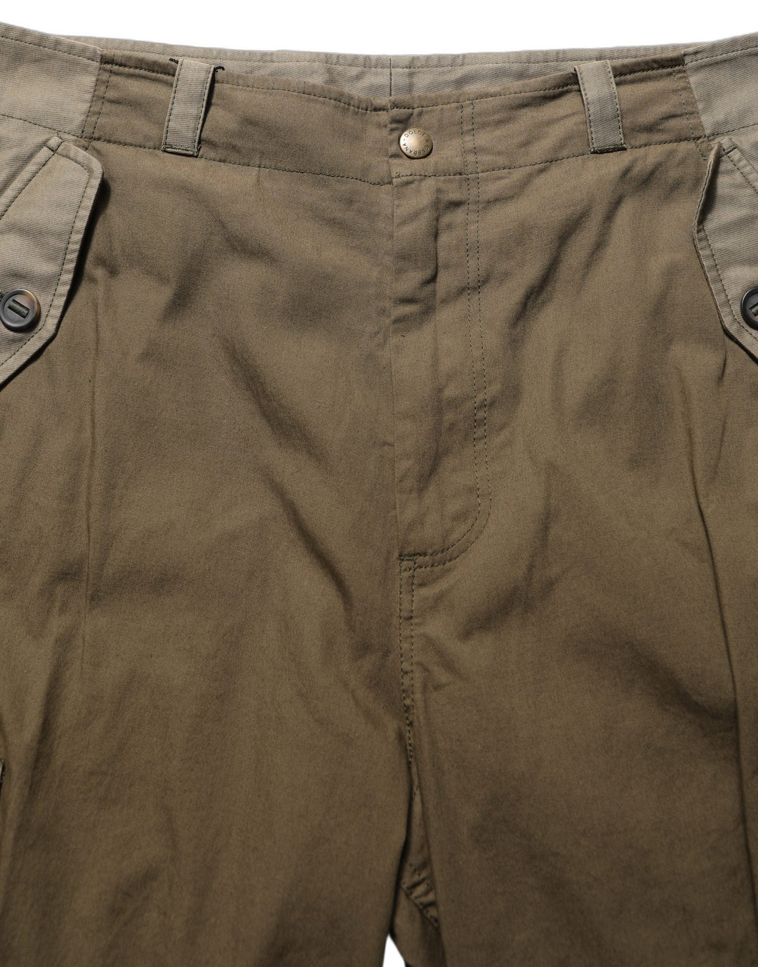 Men’s Dolce & Gabbana Brown Mid Waist Straight Cargo Trouser Pants