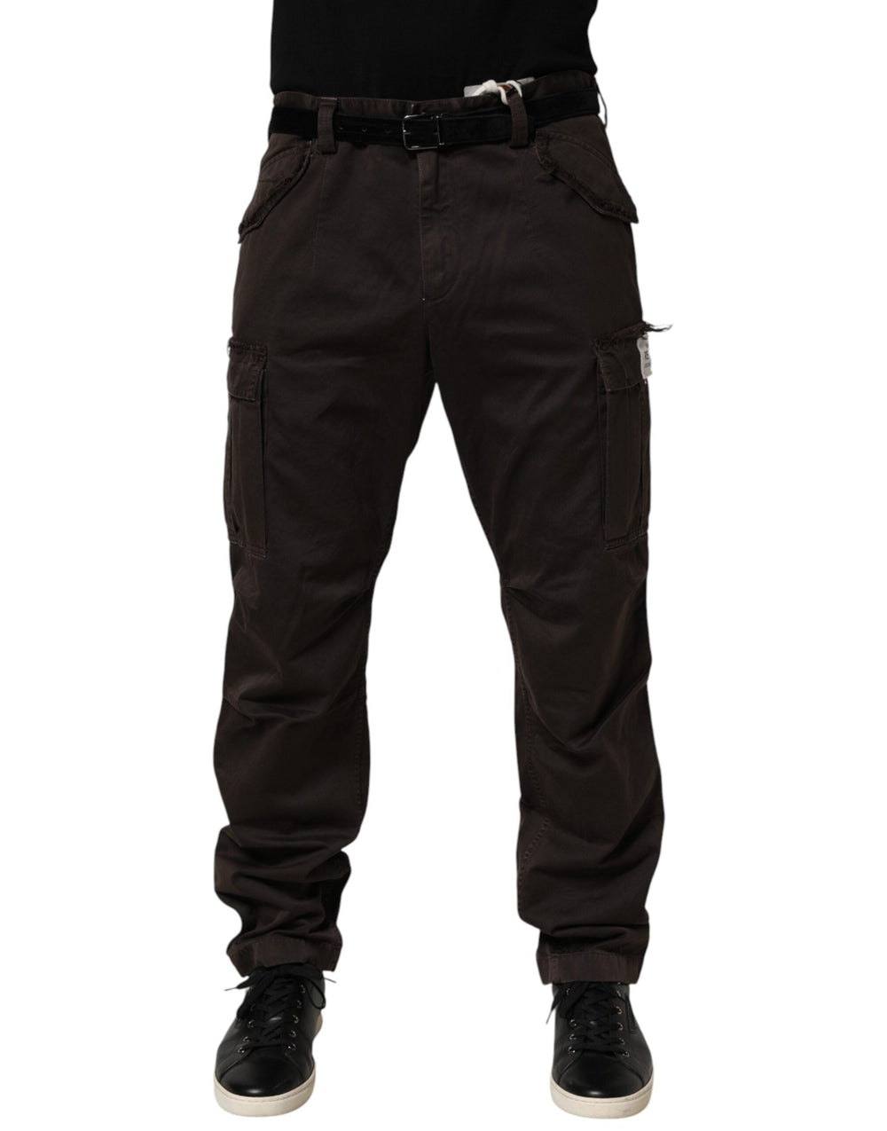 Men’s Dolce & Gabbana Brown Re- Edition Cotton Men Cargo Pants