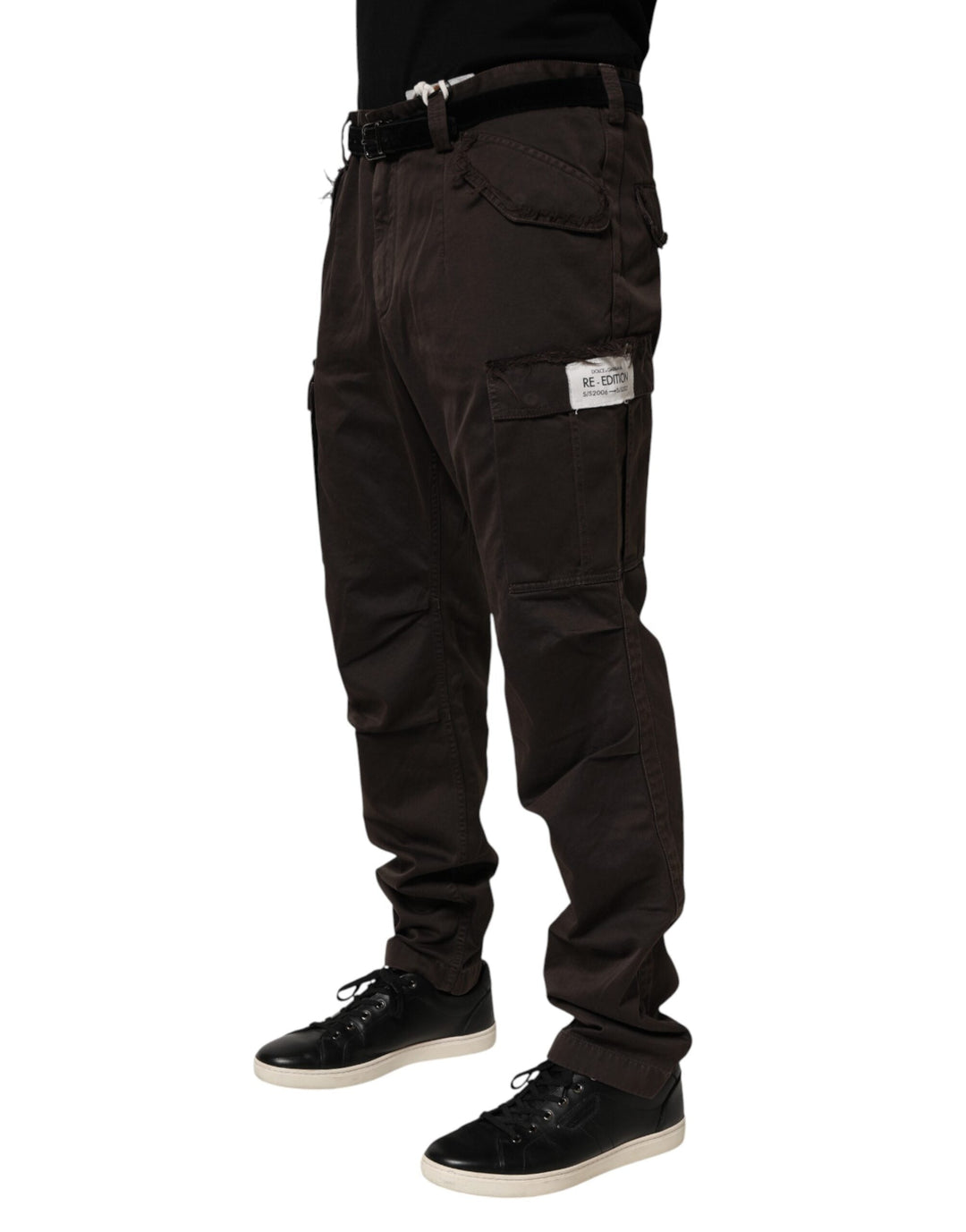 Men’s Dolce &amp; Gabbana Brown Re- Edition Cotton Men Cargo Pants