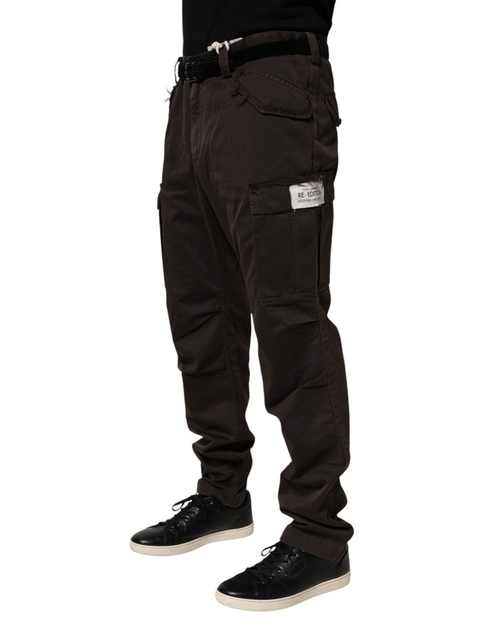 Men’s Dolce &amp; Gabbana Brown Re- Edition Cotton Men Cargo Pants