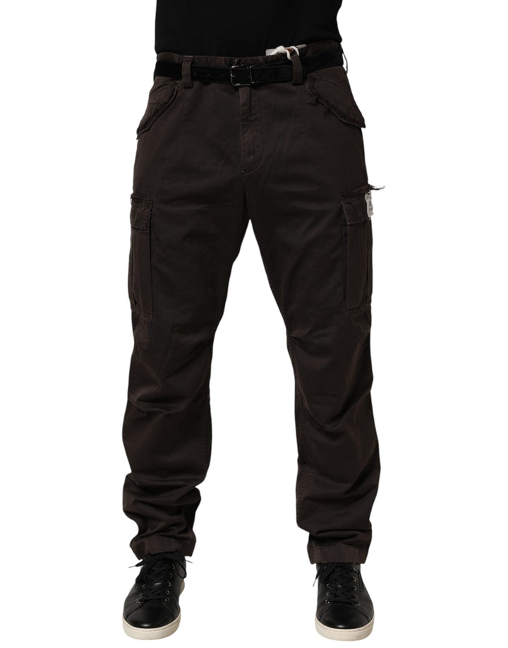 Men’s Dolce &amp; Gabbana Brown Re- Edition Cotton Men Cargo Pants