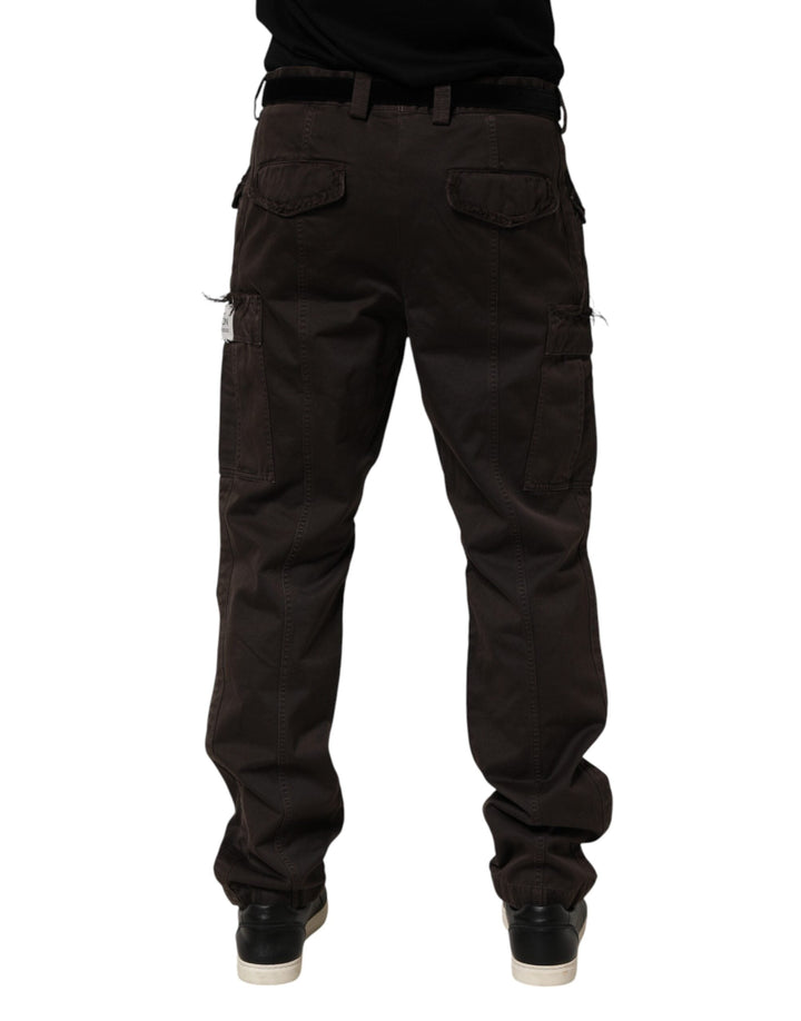 Men’s Dolce &amp; Gabbana Brown Re- Edition Cotton Men Cargo Pants