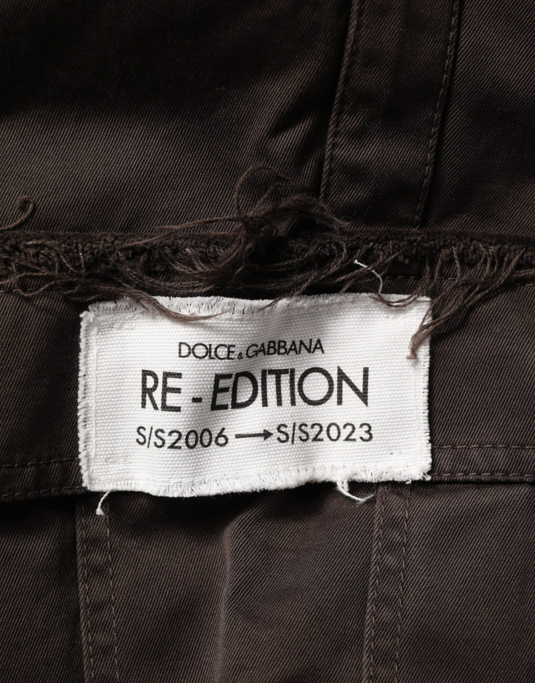 Men’s Dolce &amp; Gabbana Brown Re- Edition Cotton Men Cargo Pants